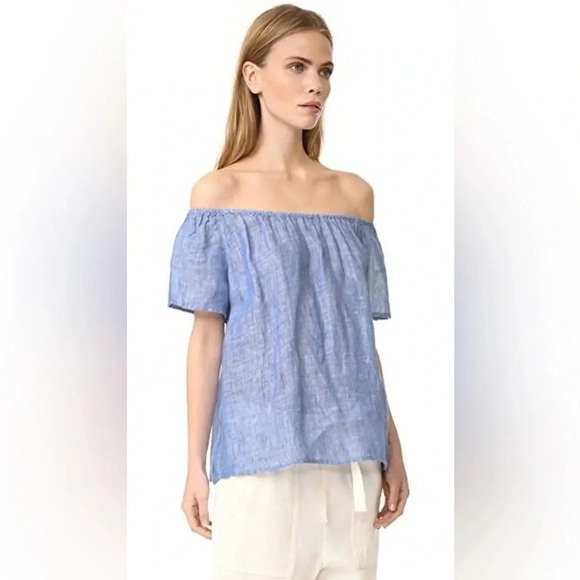 ✨3/$20 Joie Off Shoulder Linen Top - Picture 2 of 6